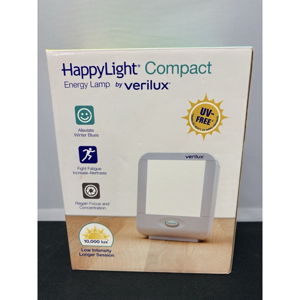 VERILUX Compact HAPPYLIGHT Travel Therapy WHITE LIGHT Seasonal Depression Lamp